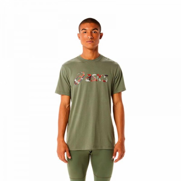 Asics Wild Camo Liquen Verde T-Shirt
