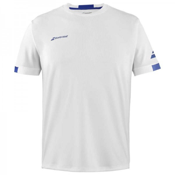 Babolat Play Crew T-Shirt Branco Azul