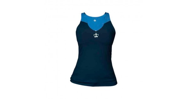 Camiseta de padel mujer Black Crown Lecce azules - BlackCrown