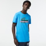 Camiseta Lacoste Sport Algodon Ecologico Blue