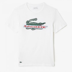 Camiseta Lacoste Sport Algodon Ecologico Branco