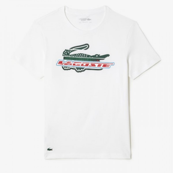 Camiseta Lacoste Sport Algodon Ecologico Branco