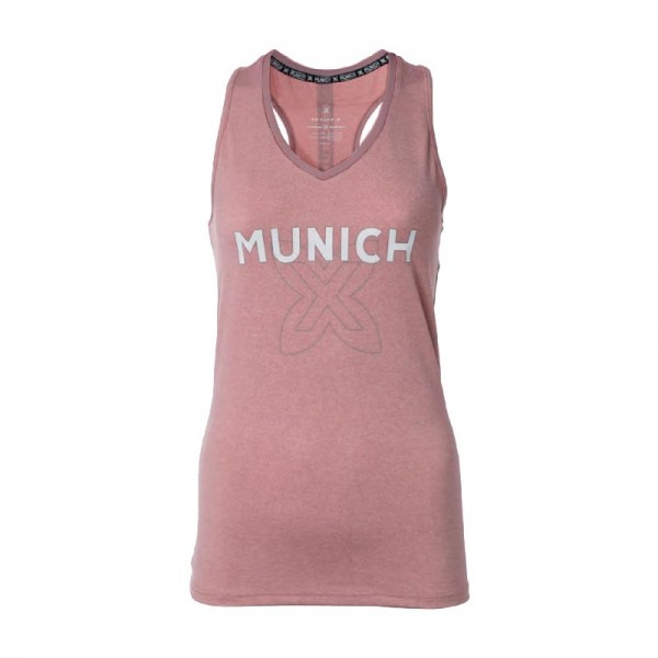 Camiseta feminina rosa de oxigenio de Munique