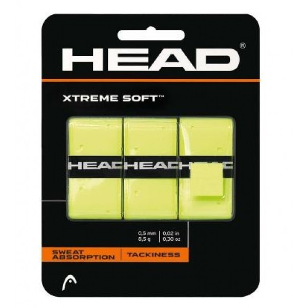 Overgrips Head Xtreme Soft Yellow 3 Unidades