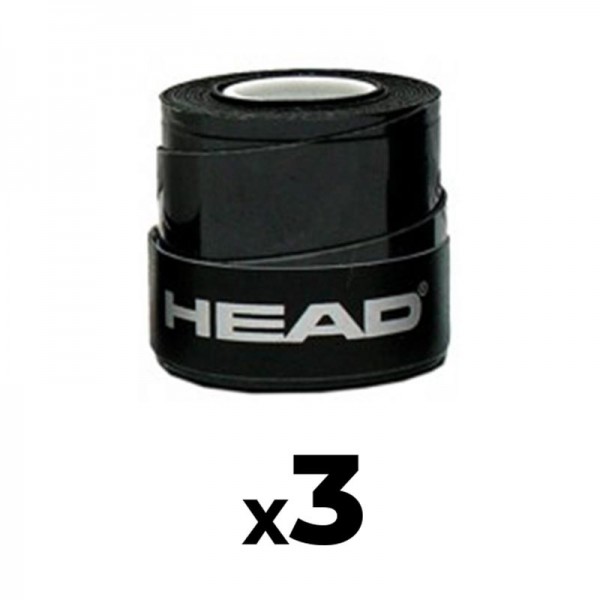 Overgrips Head Xtreme Soft Black 3 Unidades - Oferta Barato Outlet