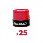 Overgrips Head Xtreme Soft Red 25 Unidades - Oferta Barato Outlet