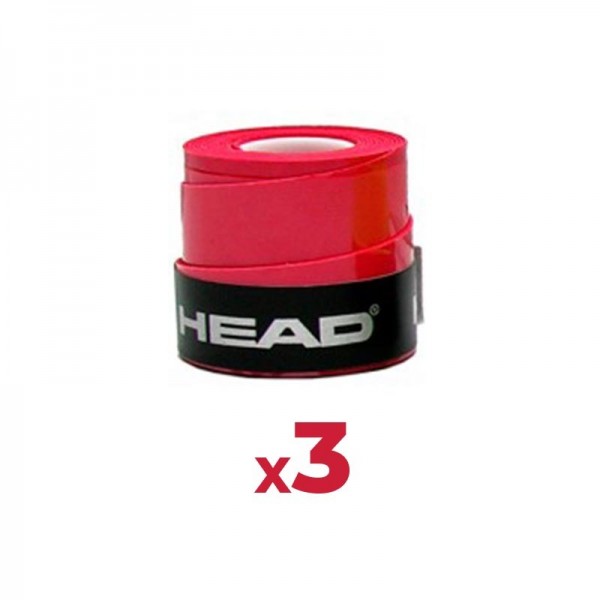 Overgrips Head Xtreme Soft Red 3 Unidades - Oferta Barato Outlet