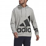 Adidas Essentials Logo Gigante Sweatshirt Cinza Preto