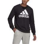 Adidas Essentials Logo Sweatshirt Preto Branco