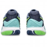 Asics Gel Resolution 9 Padel Blue Lime Sapatos Eletricos